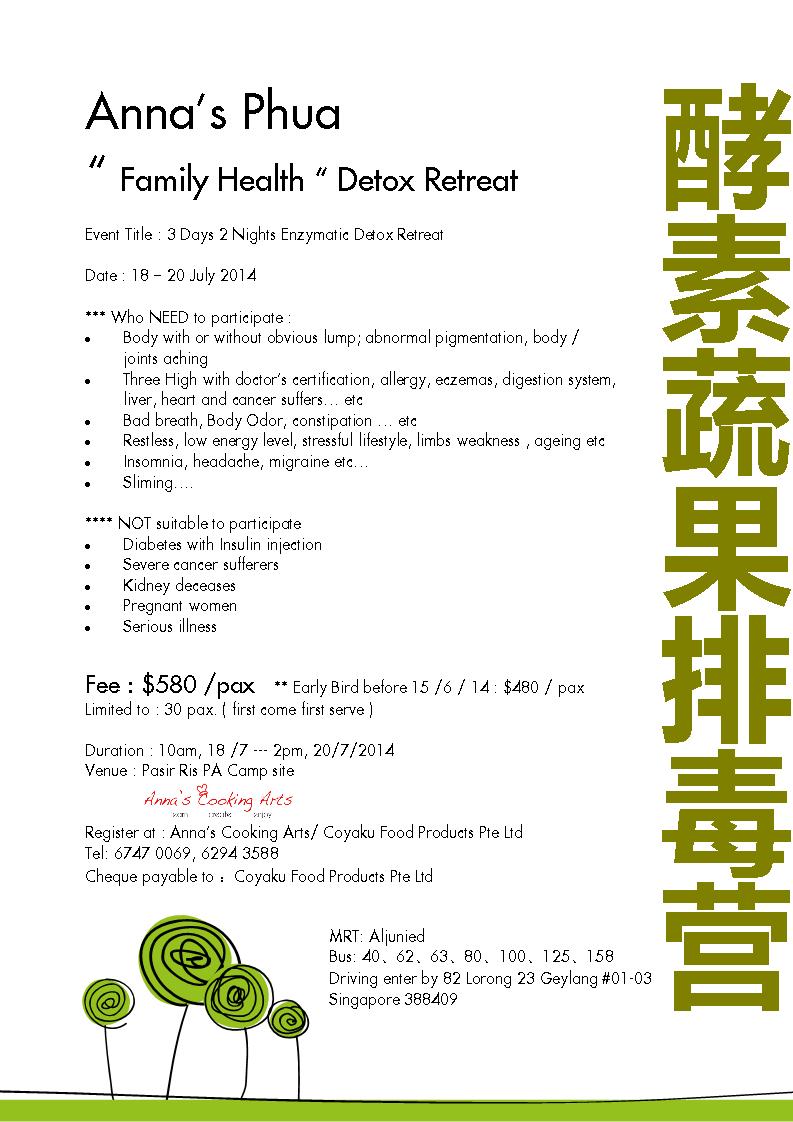 Anna Phua family health detox retreat